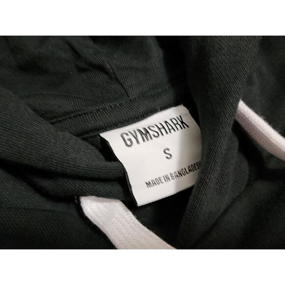 Gymshark Hoodie Womens Small Black Fraction Center Logo Lounge Gym Essentials - Picture 3 of 10